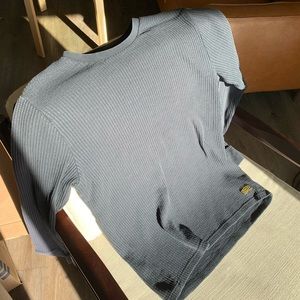 RVCA Waffle Shirt Long Sleeve Size Large